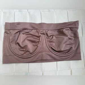 Seamless cold pink Bandeau Bra